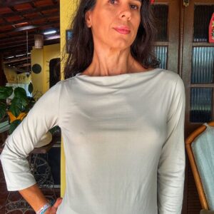 Camisa manga comprida malha fria – Zara – tam M