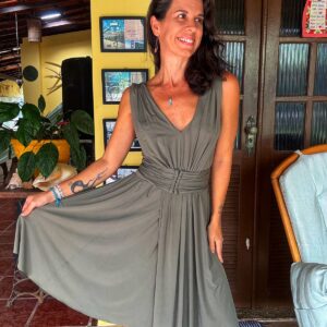 Vestido verde musgo – Chocoleite – tam 38
