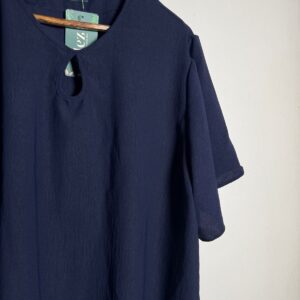 Camisa azul marinho Plus Size – Pleztore – tam G3