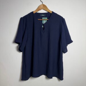 Camisa azul marinho Plus Size – Pleztore – tam G3