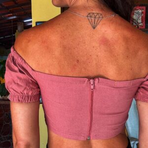 Top cropped rosê com bojo – My… – tam M