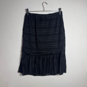 Saia mid preta de renda – May Blue – tam M