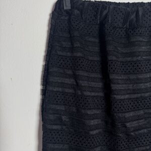 Saia mid preta de renda – May Blue – tam M