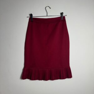 Saia vinho detalhe plissado – All New – tam M