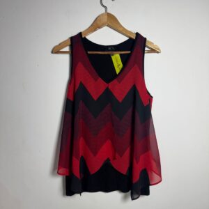 Blusa estampada vermelho e preta – BCX – tam G