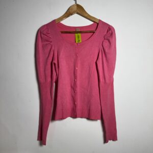 Sueter / Cardigã rosa – Farm – tam M