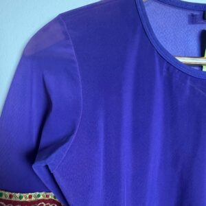 Blusa roxa com detalhes indianos – Ave Maria – tam M