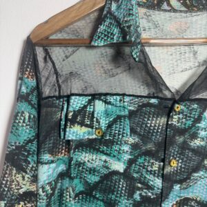 Camisa estampa azul – Aracê – tam U