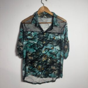 Camisa estampa azul – Aracê – tam U