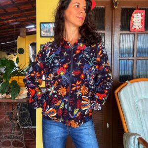 Casaco / Jaqueta estampada preto – Hering – tam G *NOVO*