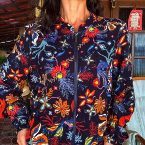 Casaco / Jaqueta estampada preto – Hering – tam G *NOVO*