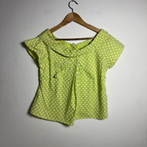 Blusa poá verde limão – tam P