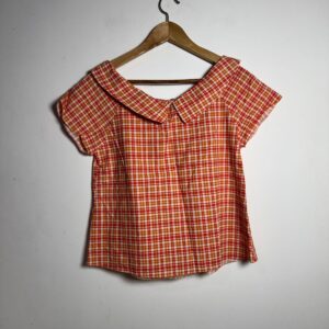 Blusa quadriculada vermelha – tam P