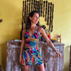 Macaquinho estampado colorido UV – Planeta Fitness – tam M