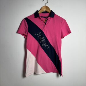 Camisa polo Rosa e Azul - Tommy Hilfiger - tam P