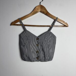 Top listrado preto e branco – Jowara – tam P