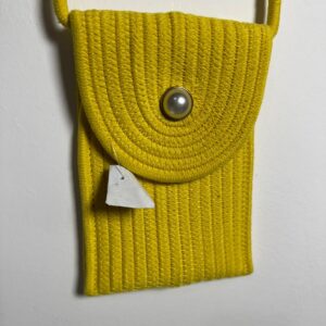 Bolsa amarela artesanal