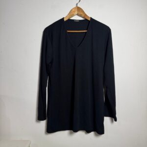 Camisa preta de manga comprida – tam G