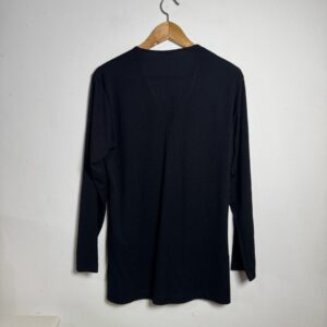 Camisa preta de manga comprida – tam G