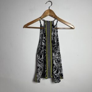 Blusa regata estampa tropical e neon – Papaya – tam P