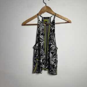 Blusa regata estampa tropical e neon – Papaya – tam P