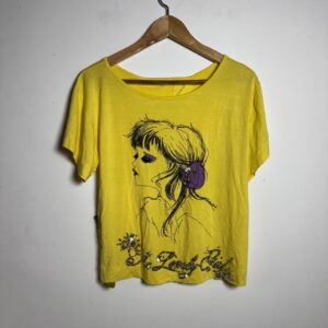 Camiseta amarela com desenho estilo anime – InTheStreet – tam M