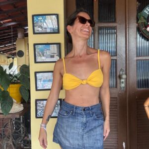 Mini saia jeans – Jazmin – tam P