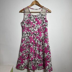 Vestido estampado rosa e branco floral – InTheStreet – tam G