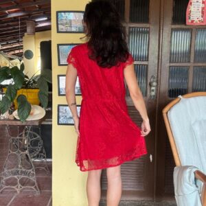 Vestido renda vermelho – YeJ – tam G