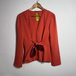 Camisa manga comprida ou blazer coral / salmão – Le Lis Blanc – tam 42