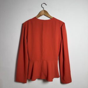 Camisa manga comprida ou blazer coral / salmão – Le Lis Blanc – tam 42