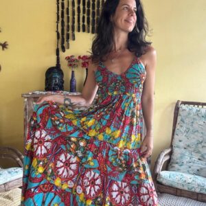 Vestido longo estampa marítima – Antica Santoria – tam U