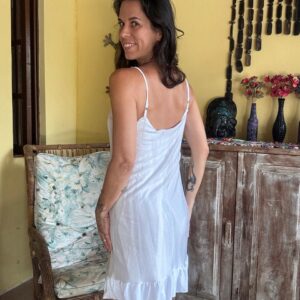 Vestido branco balonê – Bonequinha de Luxo – tam M