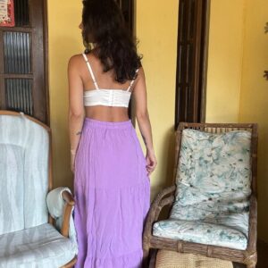 Saia longa lilás boho – Viavoar – tam P