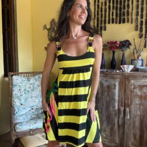 Vestido listrado abelhinha – Naguchi – tam PP