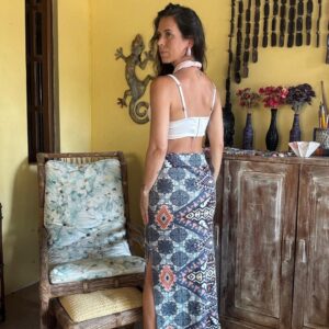 Saia longa estampada – tam 38 / 40