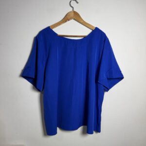 Blusa azul manga sino – Gudinne – tam 52