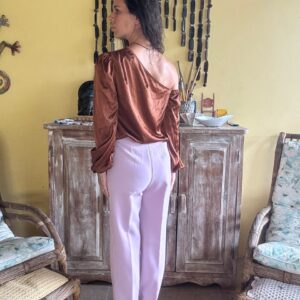 Calça Alfaiataria lilás claro / lavanda – Shoulder – tam 40