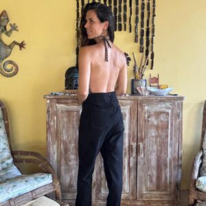 Calça preta alfaiataria cintura alta – Lezz – tam M