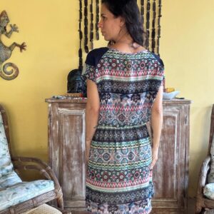 Vestido estampado – By Fibra – tam M