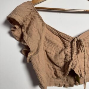 Top / cropped nude boho – Bluesteel – tam GG
