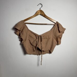 Top / cropped nude boho - Bluesteel - tam GG