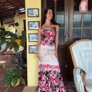 Vestido Longo Tie-Dye Floral – tam P