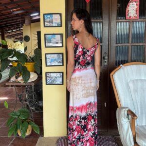 Vestido Longo Tie-Dye Floral – tam P