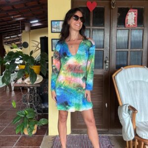 Vestido estampa Tropical – tam U
