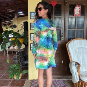 Vestido estampa Tropical – tam U