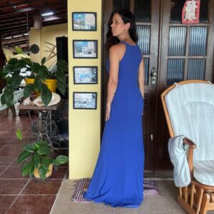 Vestido longo azul – tam P