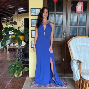 Vestido longo azul – tam P