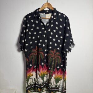 Chemise escura com estampa de estrelas tropical – Riachuelo – tam G