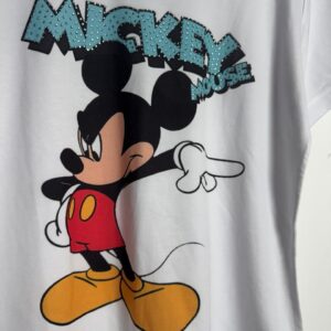 Camiseta branca estampa de Mickey Mouse – Sempre Linda – tam G